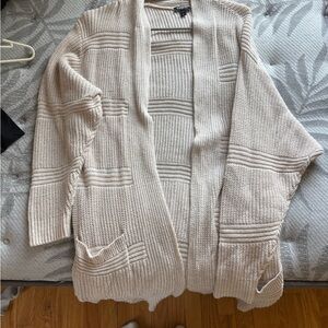 Express Cream Knit Cardigan